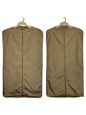 Set of 2 Vintage Hartmann Zip Up Hanging Garment Suit Travel Bags Bifold Trifold